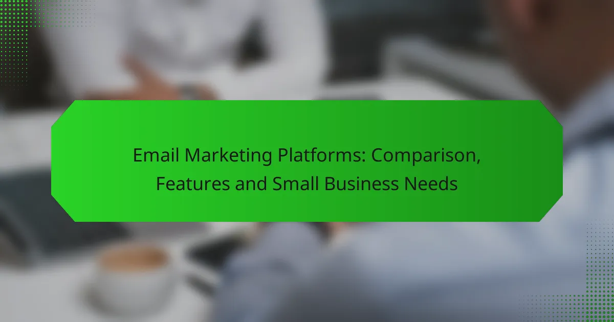 E-Mail-Marketing-Plattformen: Vergleich, Funktionen und Bedürfnisse kleiner Unternehmen