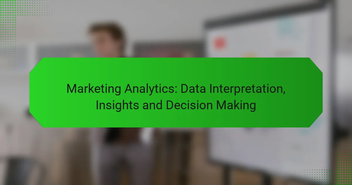 Marketing-Analytics: Dateninterpretation, Einblicke und Entscheidungsfindung