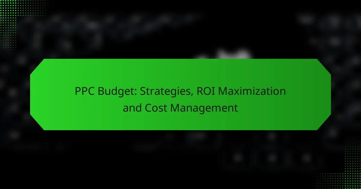 PPC Budget: Strategien, ROI-Maximierung und Kostenmanagement