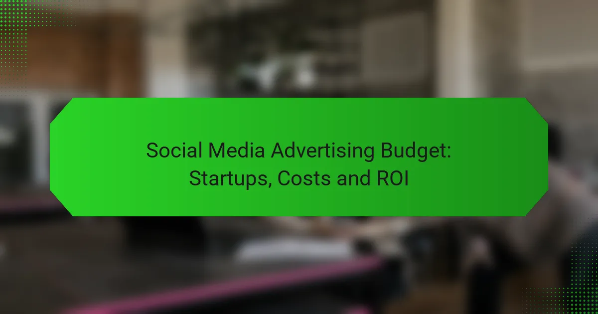 Social Media Advertising Budget: Startups, Kosten und ROI