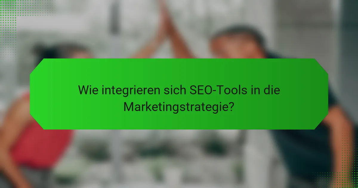 Wie integrieren sich SEO-Tools in die Marketingstrategie?
