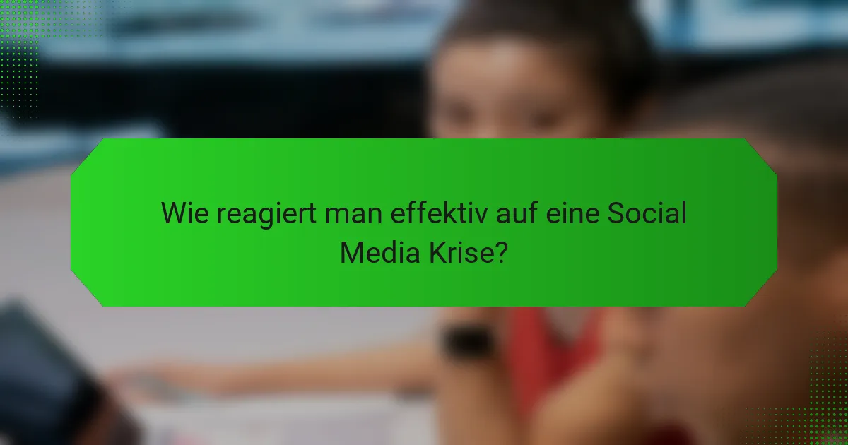 Wie reagiert man effektiv auf eine Social Media Krise?